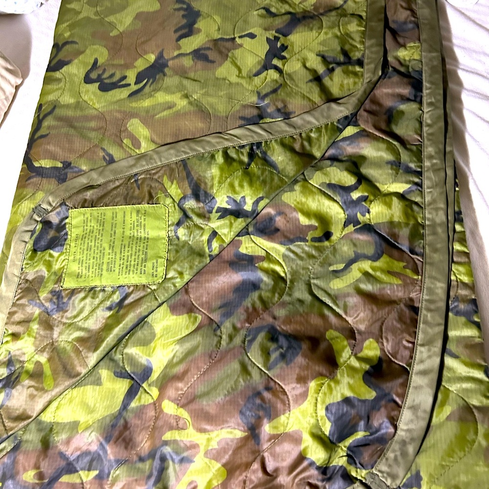 Army issue poncho liner